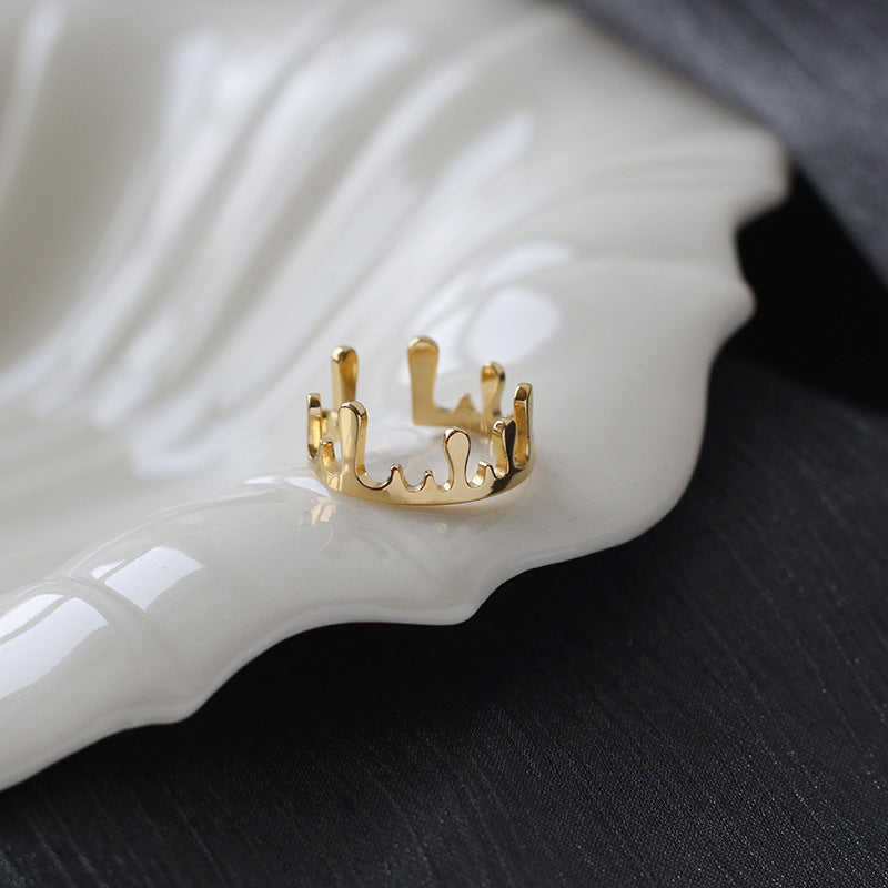 Drippy Crown Ring